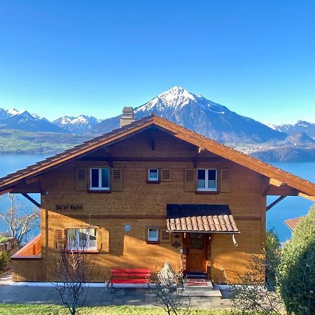 Chalet Egglen "Typical Swiss House, Best Views, Private Jacuzzi" سيغريسويل المظهر الخارجي الصورة