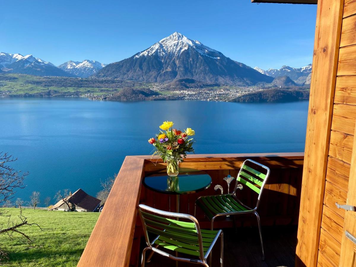 Chalet Egglen "Typical Swiss House, Best Views, Private Jacuzzi" سيغريسويل المظهر الخارجي الصورة
